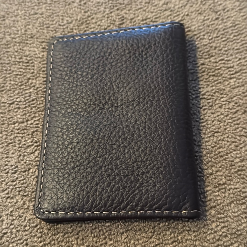 Men’s Brown Leather ID Card‎ Holder Wallet Soft Leather (TD)